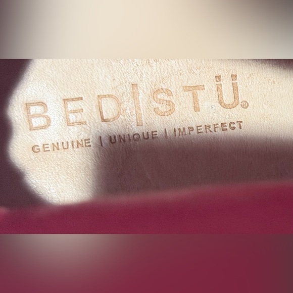 Bed Stu Two-Tone Leather Wedge Boots - Picture 10 of 11